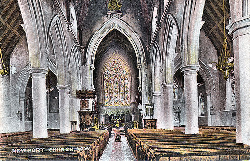 Interior of St Thomas CE Church, Newport